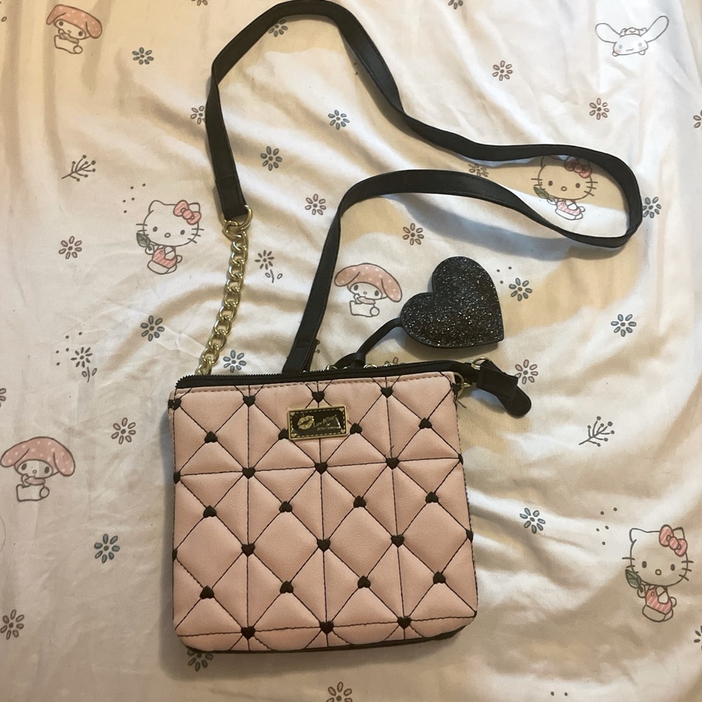 Luv betsey by Betsey Johnson pink crossbody purse
